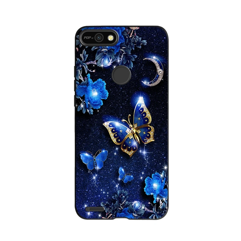 Милый модный силиконовый чехол для телефона Tecno Pop 2 F POP2F/B1F мягкий из ТПУ 2F Pop2 Чехлы