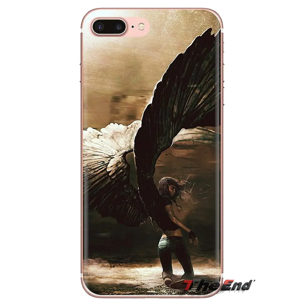 Роскошный чехол с рисунком из аниме Фэнтези девочка Крылья ангела для Samsung Galaxy J1 J2