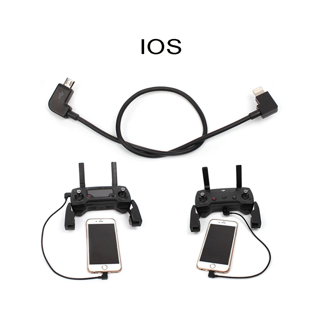 Кабель для передачи данных DJI Mavic Mini/MAVIC Pro/Mavic 2 /Mini SE Micro USB управления освещением/Type