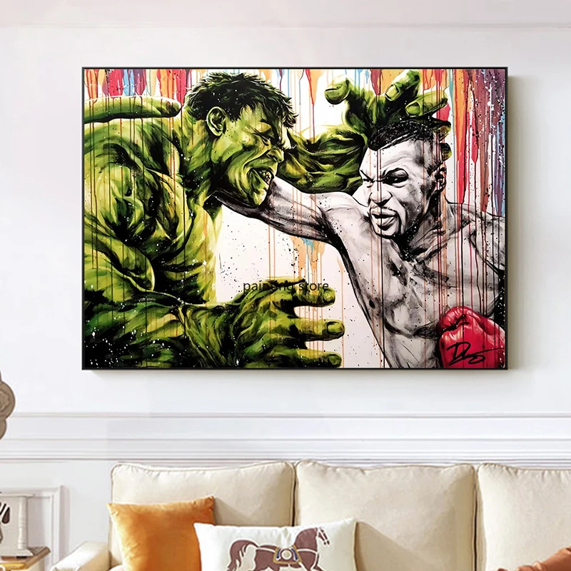 

5D DIY Diamond Painting Marvel Superhero Hulk Boxing King Tyson Mosaic Full Drill Cross Stitch Kits Diamond Embroidery Kids Gift