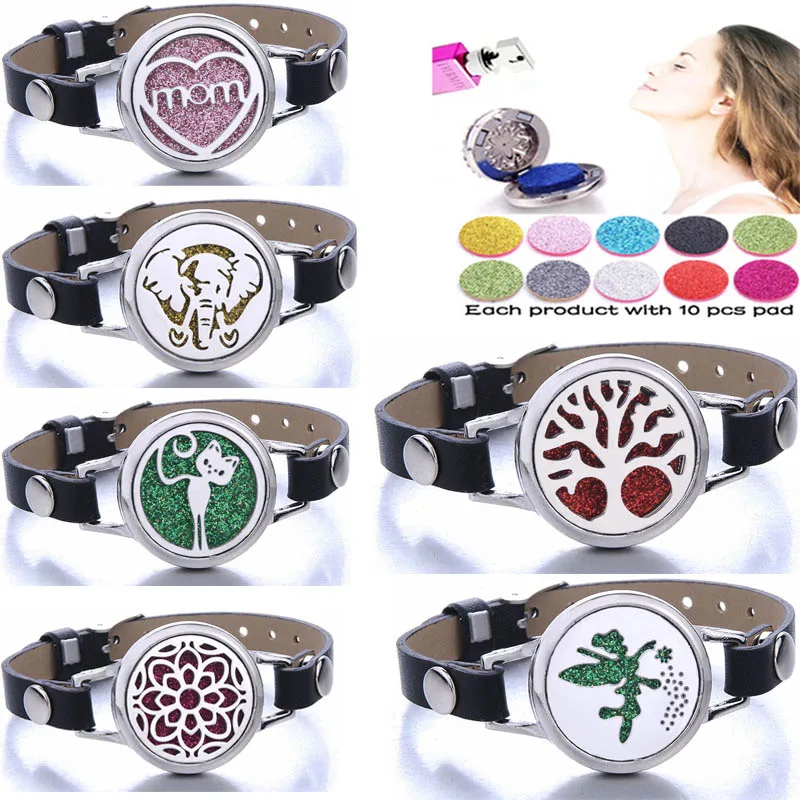 Древо жизни браслет для ароматерапии эфирное масло Арома диффузор браслеты с