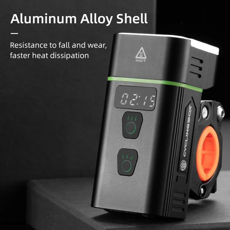 

Bike High-bright Light High Low Beam USB Rechargeable Aluminum Alloy Waterproof Bicycle Front Light with Smart Brake Taillight