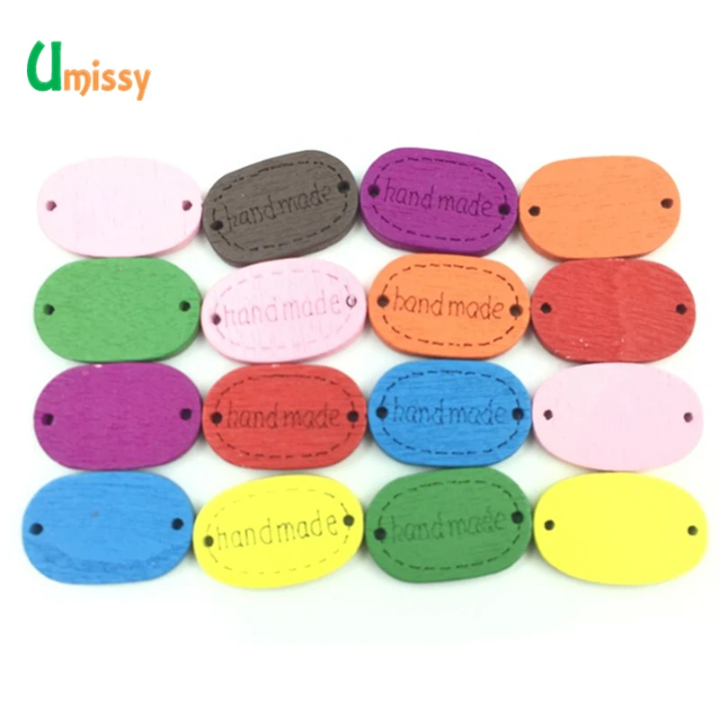 20 шт. деревянные пуговицы для скрапбукинга с 2 отверстиями 18 мм аксессуары