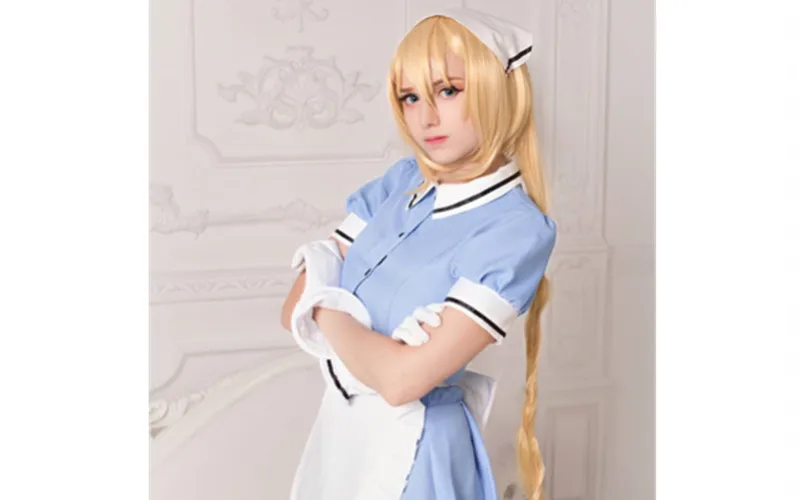 Ebingoo Blend S Kaho Hinata парик Двойной конский хвост блонд Синтетический Косплей парик длинный натуральный волнистый парик для Хэллоуина вечерние костюмы