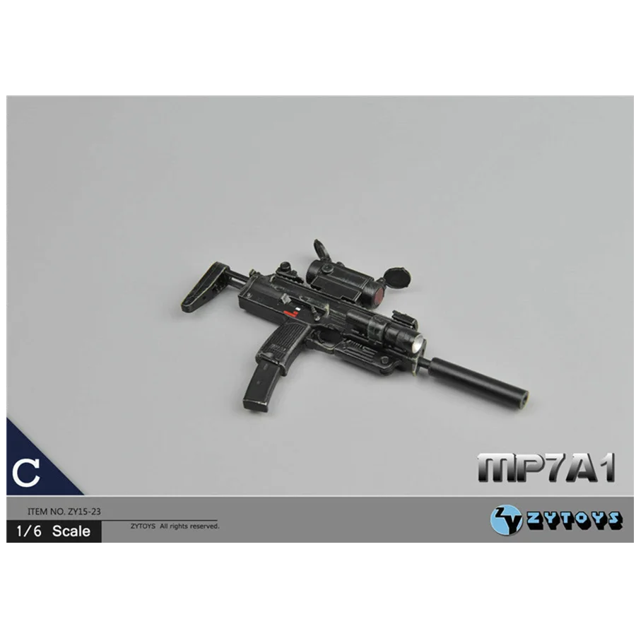 ZY Toys масштаб 1:6 MP7A1 модель оружия подходит для 12 дюймов экшн фигурка ZY15 23 # C|Игровые