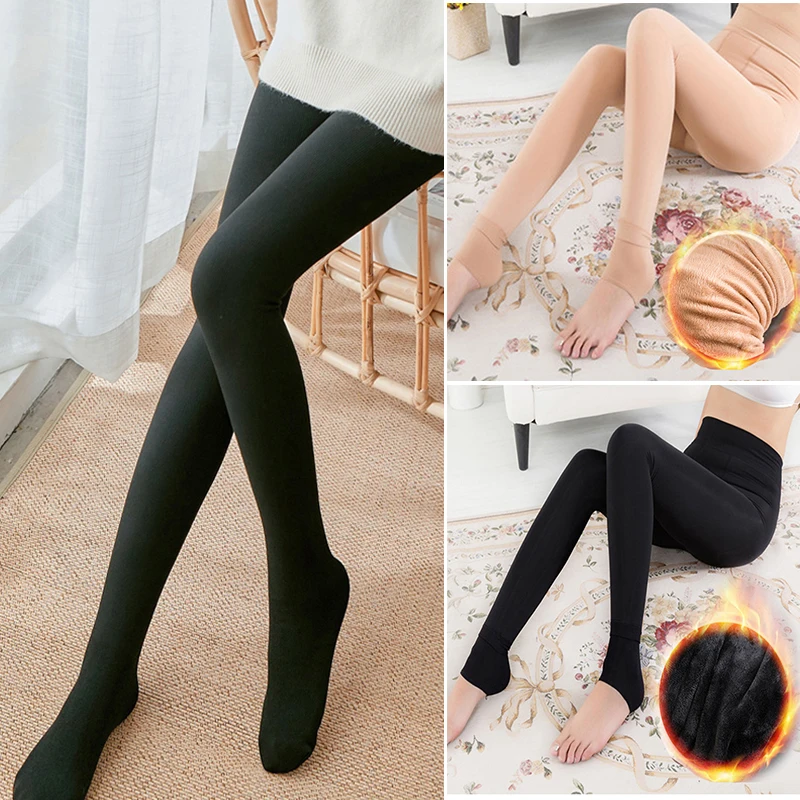Тонкие/толстые бархатные теплые зимние осенние бесшовные колготки сексуальные