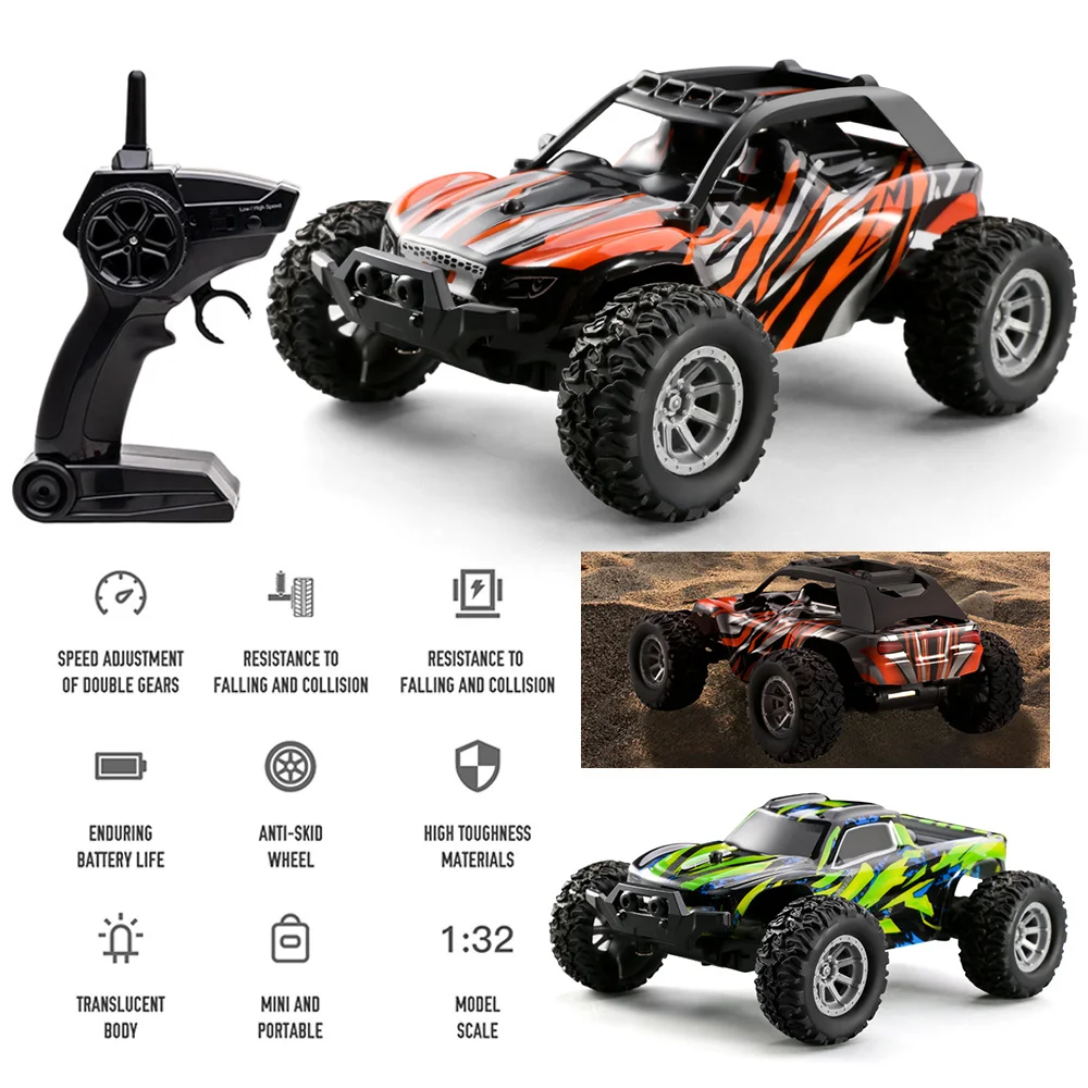 

1:32 4CH 2WD 2.4GHz Mini RC Car High Speed 20km/h Toy Vehicle Off-Road Racing Truck Toy Remote Control Climbing Cars Toys Kids