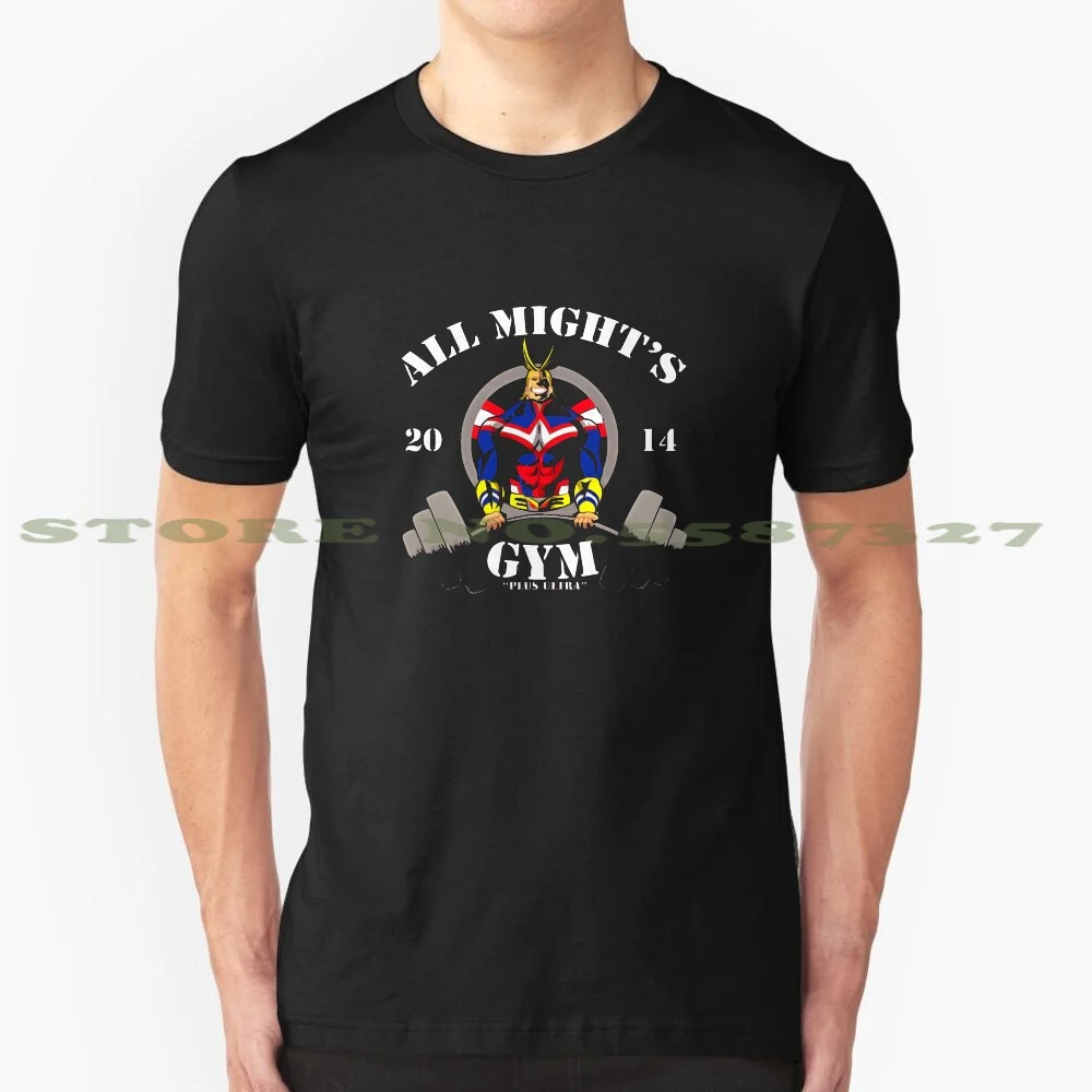 

Забавная летняя футболка All Might Gym для мужчин и женщин All Might Gym Fitness Midoria Midorya Bakugo удар все один Boku No Hero