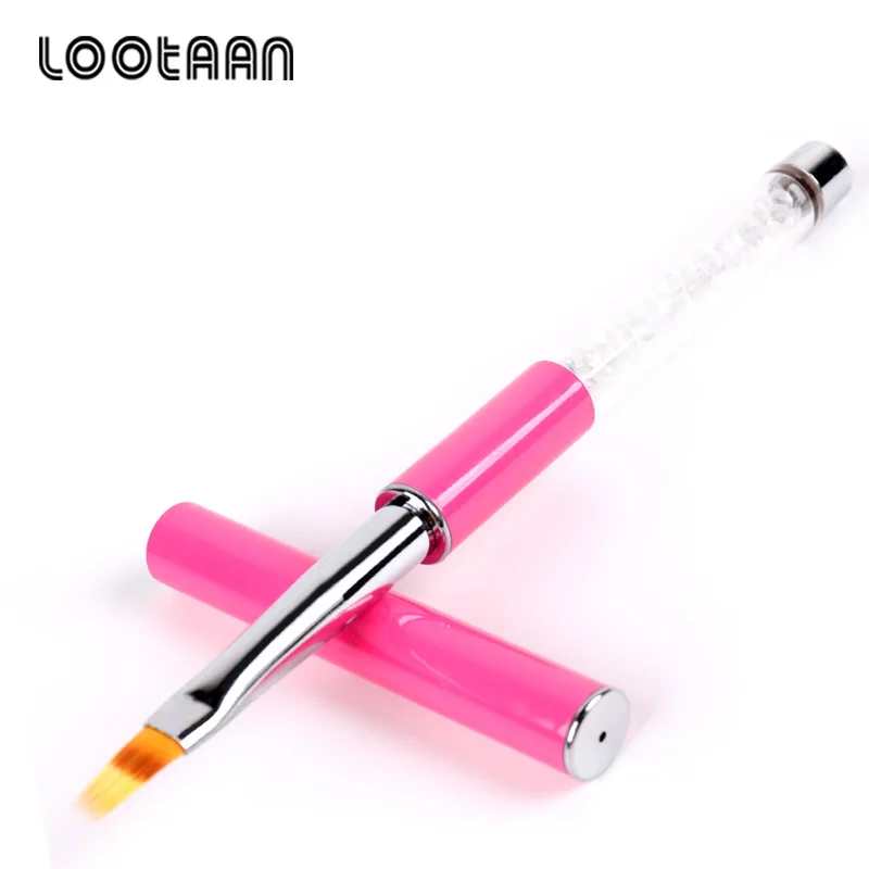 Lootaan 1pc Красный лак для ногтей эффектом деграде (переход от темного к щетка