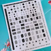 3d nail sticker decals fashion shapes flowers nail art decorations stickers sliders manicure accessories nails decoraciones