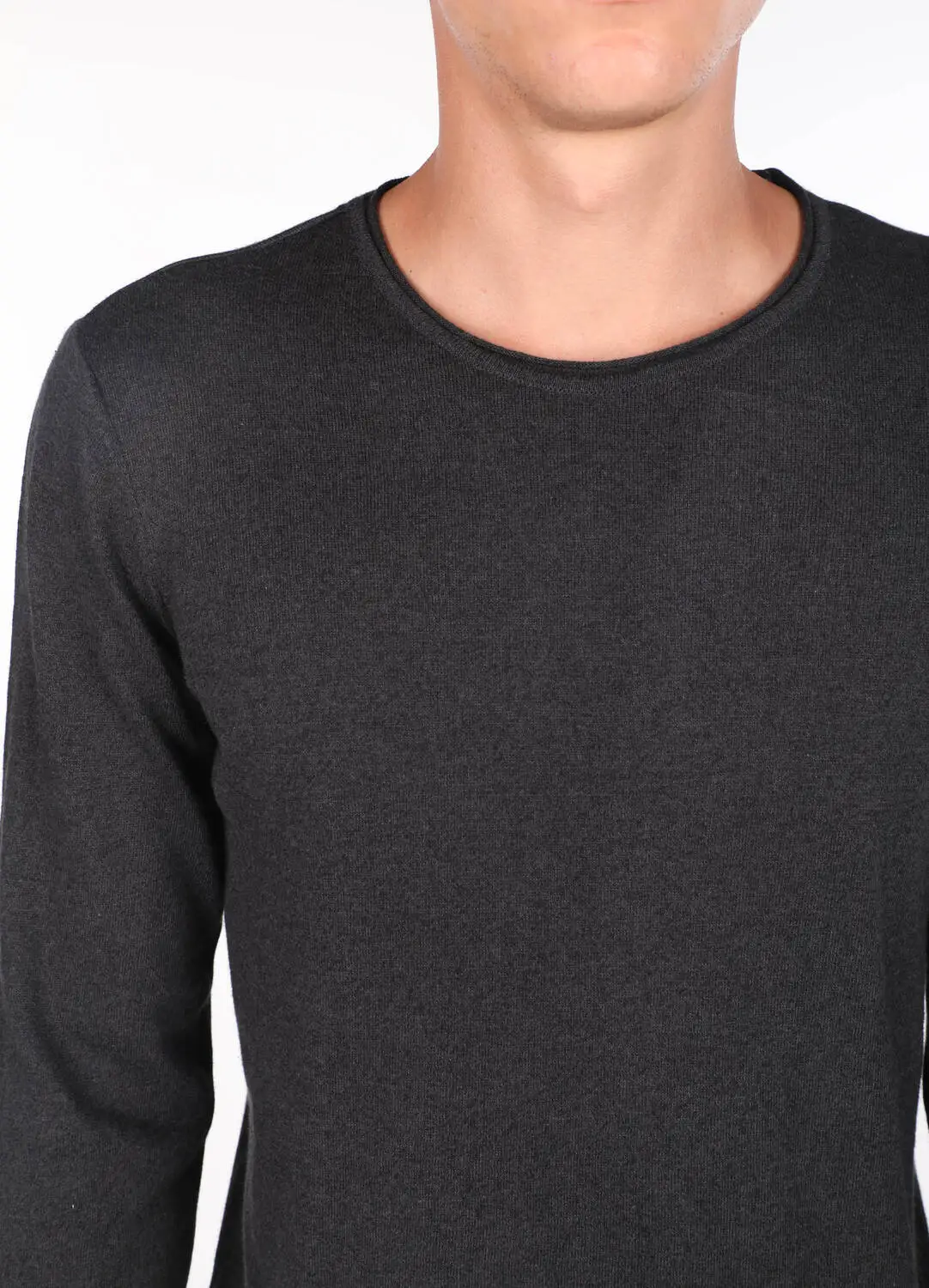 

Bisiklet Yaka Antrasit Erkek Kazak