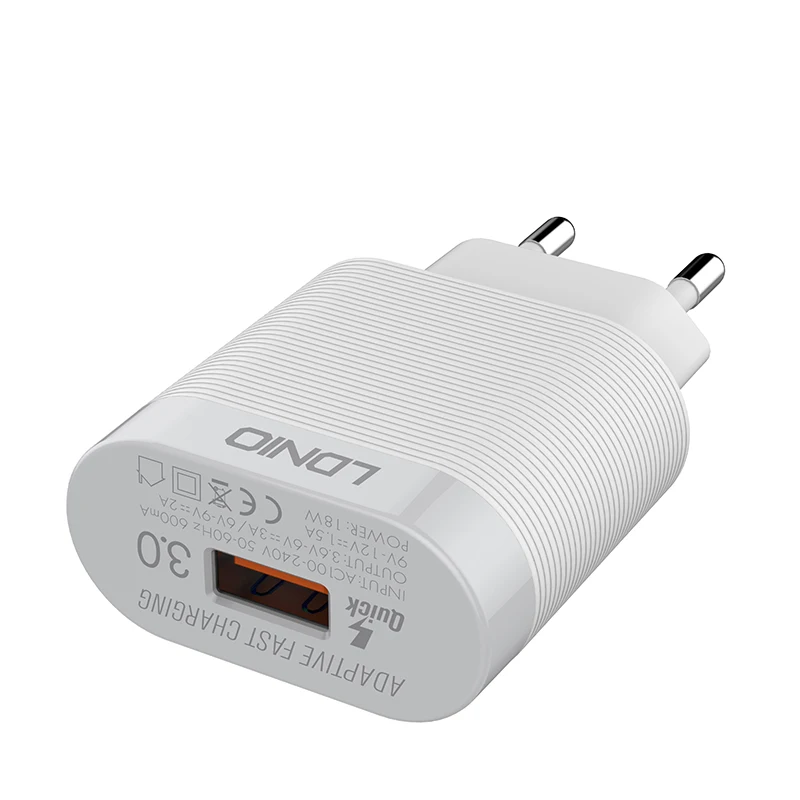 LDNIO A301Q 18 Вт Выход домашнее зарядное устройство один usb-порт sup порт QC30 Быстрая зарядка настенное зарядное устройство для iPhone/samsung