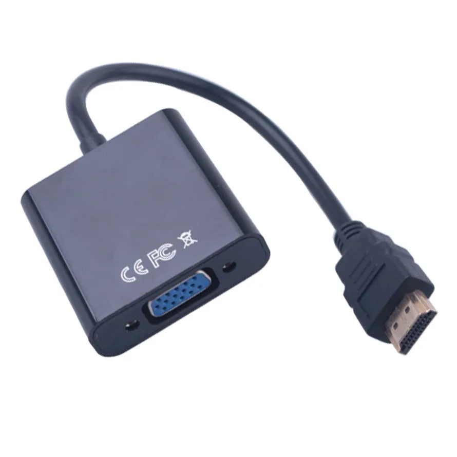 Кабель-преобразователь 1080P с цифровым на аналоговый HDMI-совместимый VGA-адаптером