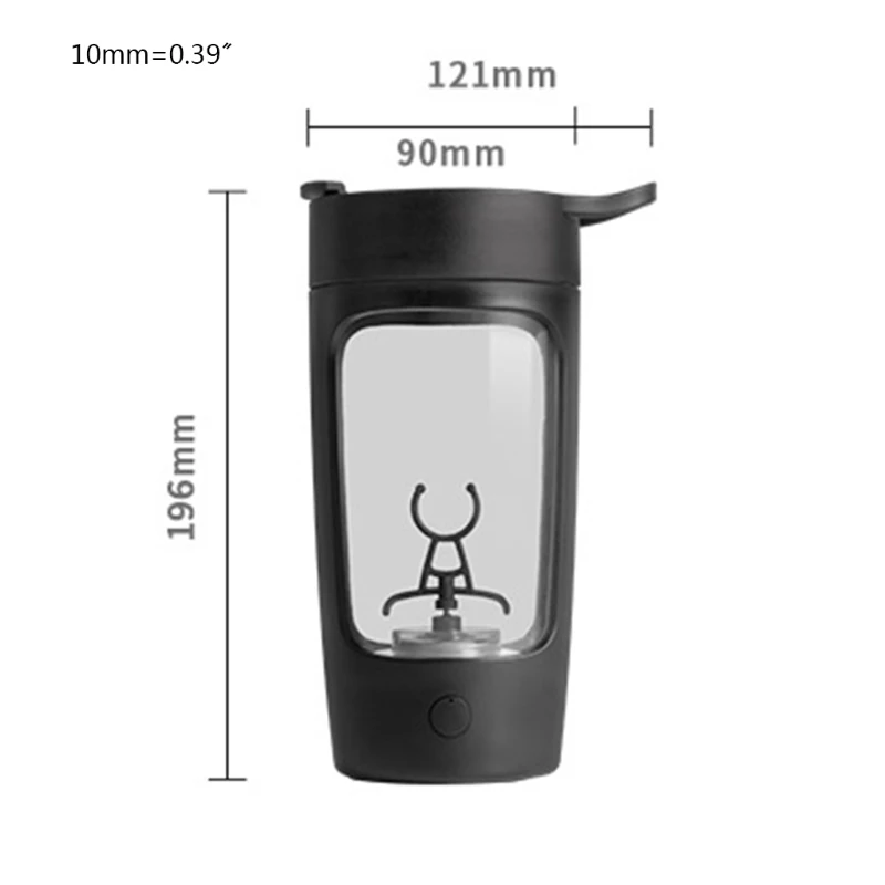 

650ml Electric Protein Shaker Cup Auto Shake Mixer Drink Bottle Gym Powder Blender Juicer Coffee Mixing Mug