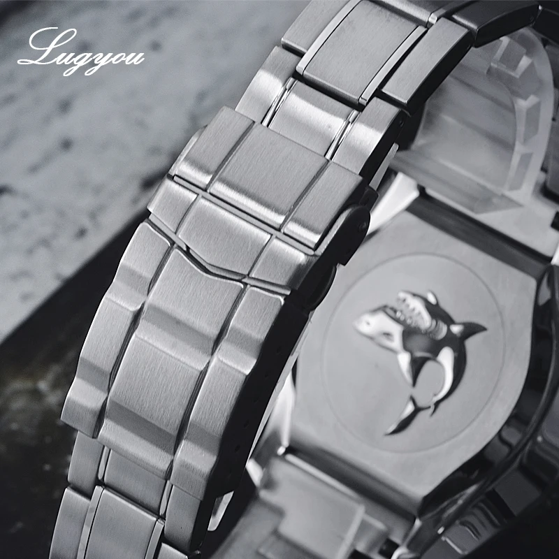LUGYOU части часов металлический браслет из нержавеющей стали Твердые звенья