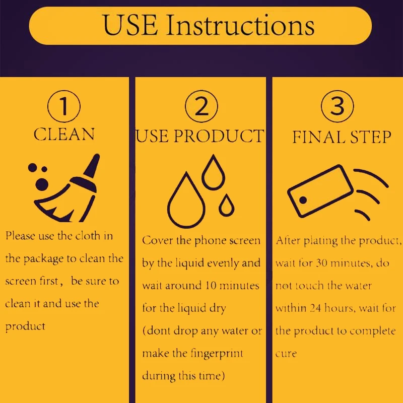 

Practical Hi-Tech HD Film Universal Nano Liquid Tempered Glass Film Full Cover Anti-Scratch Screen Protector