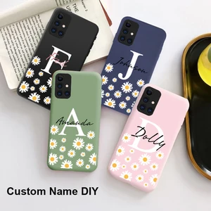 Personalized Custom Name Text Case For Huawei P Smart 2019 2020 2021 P8 P10 P20 P30 P40 Lite P50 Pro