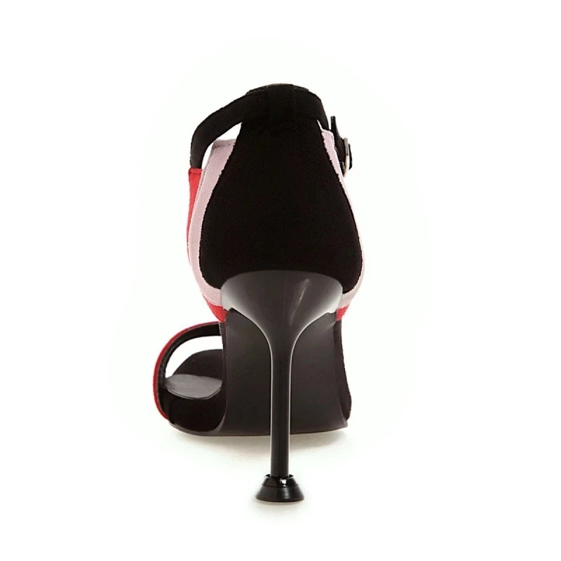 Размера плюс дамские босоножки на высоком каблуке Женская обувь летние женские