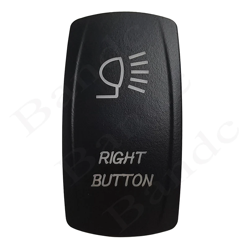 

Cover Cap Only! RIGHT BUTTON Laser Etched Rocker Switch Backlit Cover Cap for the ARB/Carling/NARVA Switches, Car Interior Parts