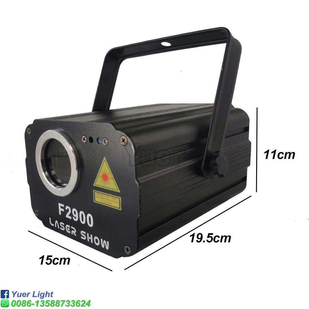 2 Вт RGB сканирующий анимационный лазерный светильник с голосовым управлением