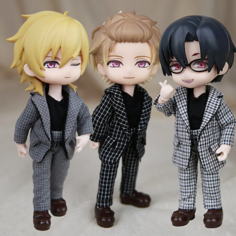 3 шт. Obitsu11 OB11 GSC 1/12BJD костюм форма куртка + штаны жилет 4 вида цветов красивый