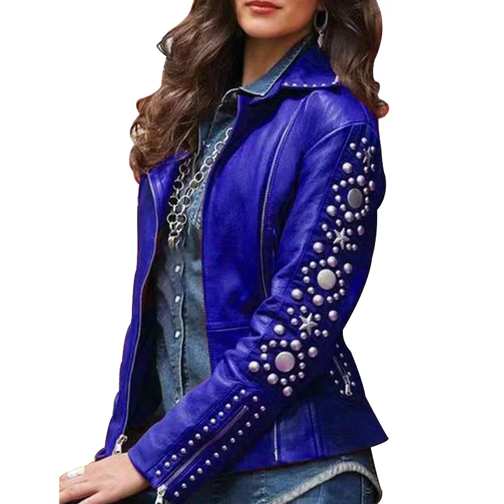 

Shopping Long Sleeve Slim Fit Short Party Autumn Winter Zipper Daily Stylish Outwear Rhinestone Decor Travel Women Jacket Casual