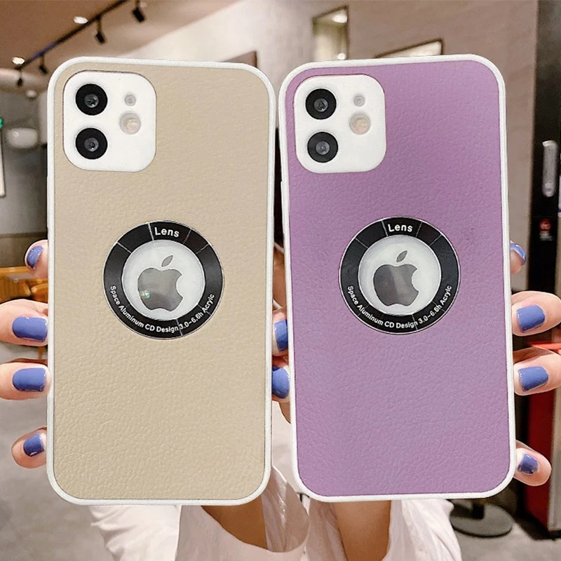 Противоударный кожаный чехол карамельных цветов для телефона iPhone 12 11 Pro Max X XR XS 7 8