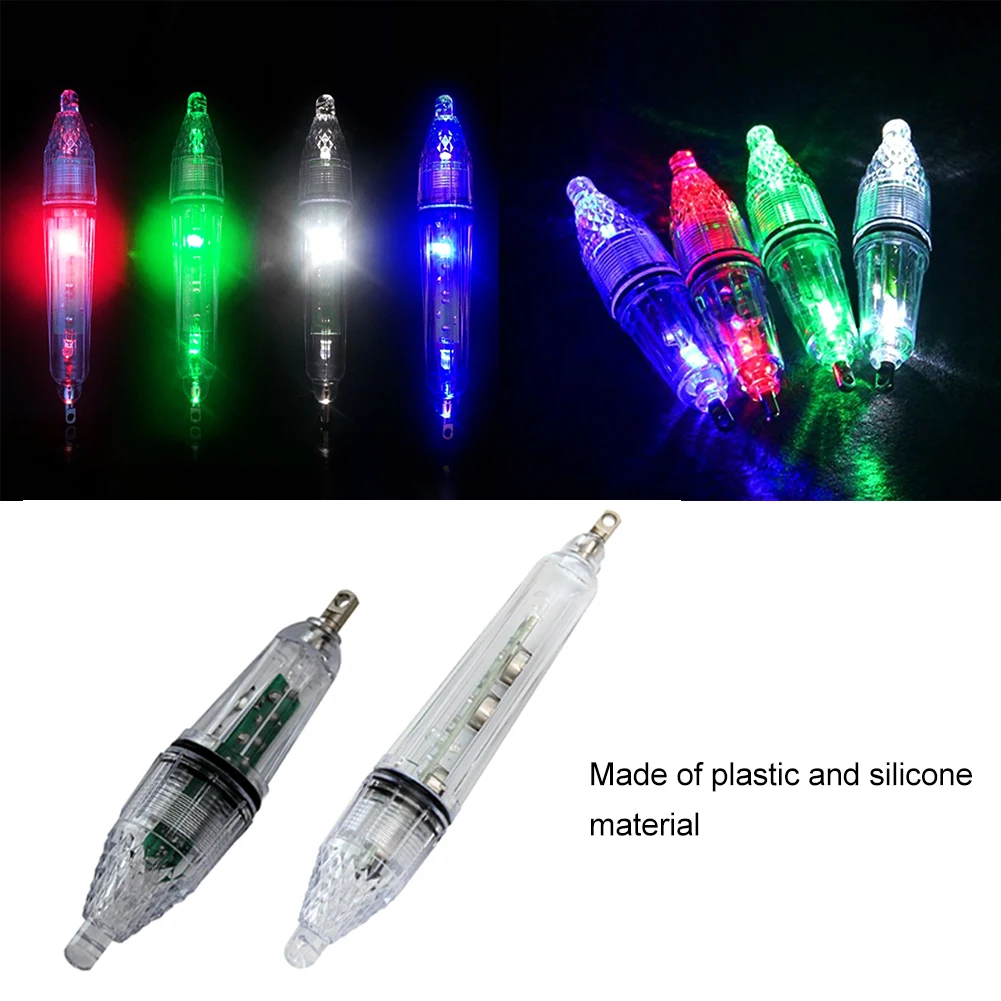 

4pcs Bright For Dock Raft Lure Battery Powered Portable Multifunction Waterproof Underwater Fishing Light Easy Install Compact