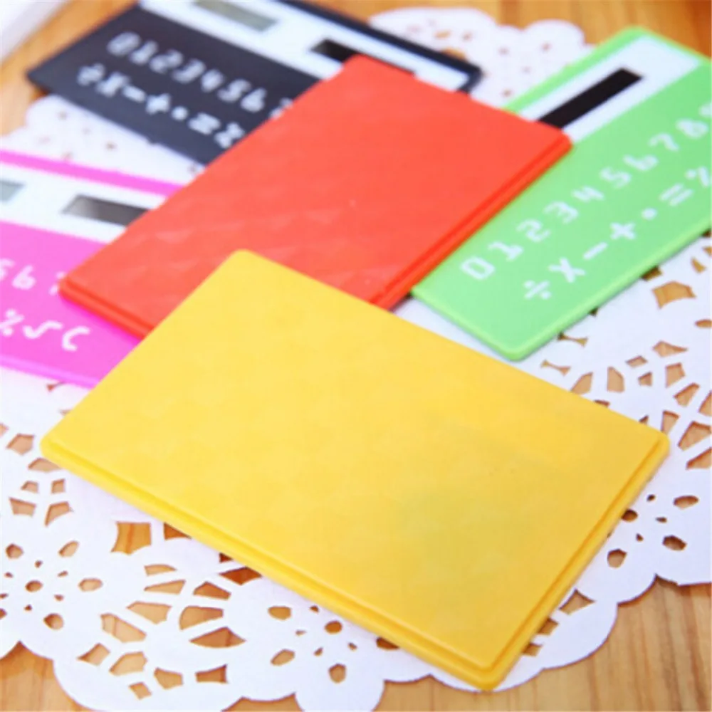 Портативный Калькулятор Мини Ручной ультра-тонкий канцелярская карточка