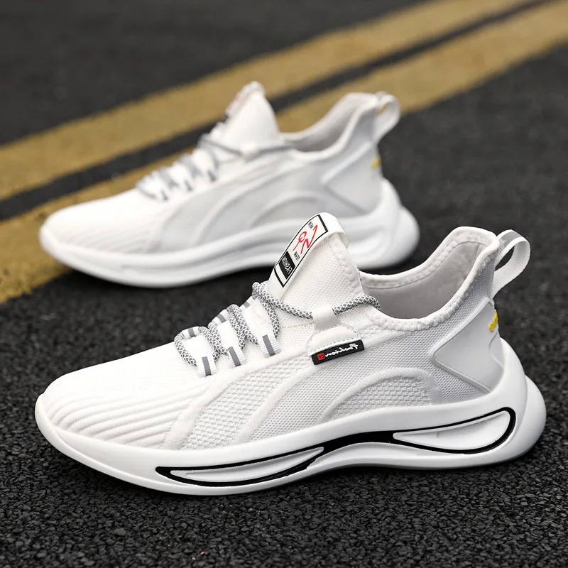 

Shoe Male Summer 2020 Men Breathable Athletic Shoes Fly Mesh Surface Casual Shoes Students Running Shoes Trend MEN'S SHOES