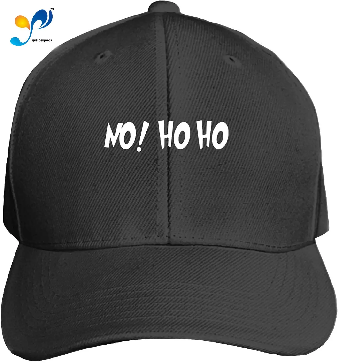 

Peaked Hat No Ho Ho Printed Sandwich Baseball Cap for Unisex Adjustable Hat