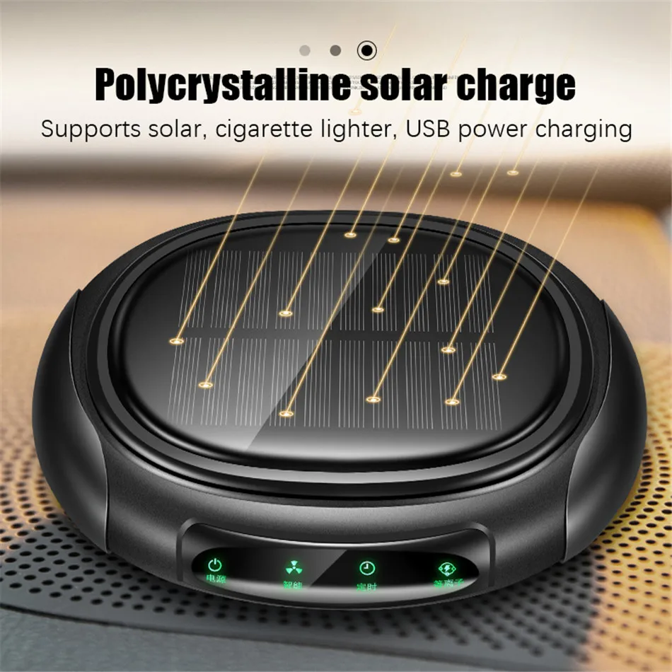 Очиститель воздуха на солнечной батарее с HEPA фильтром озоновый очиститель