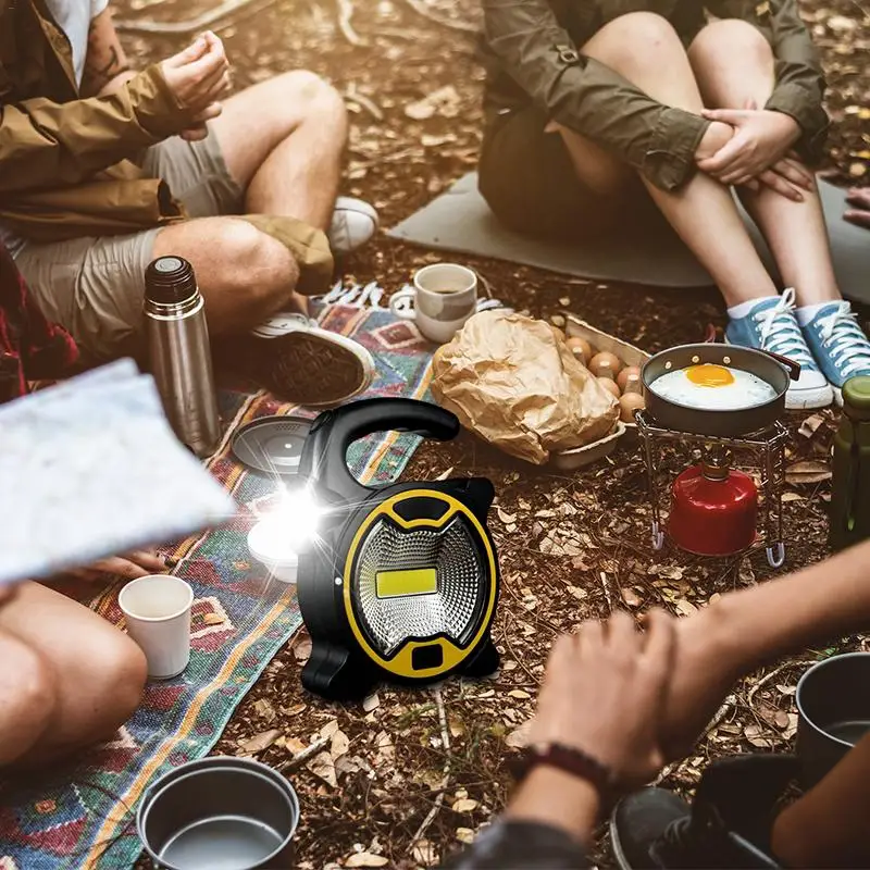 

LED COB Work Lamp Portable Lantern Waterproof Emergency Portable Spotlight Rechargeable Outdoor Floodlight for Camping Light