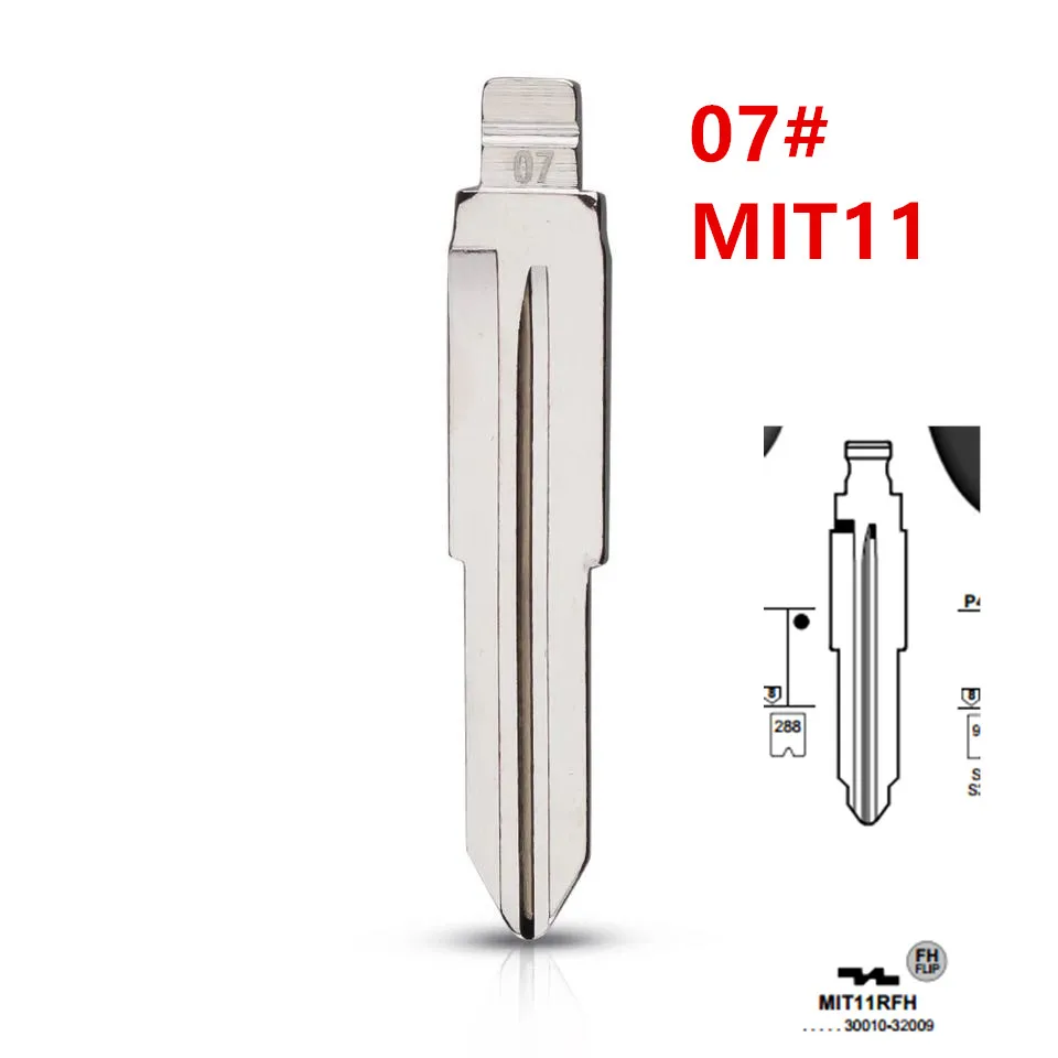 10 шт. 07 # MIT11 MIT11R металлический Uncut пустой чехол-книжка полотно дистанционного