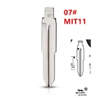 10 шт. 07 # MIT11 MIT11R металлический Uncut пустой чехол-книжка полотно дистанционного ключа для Mitsubishi для keydiy KD xhorse VVDI СМП