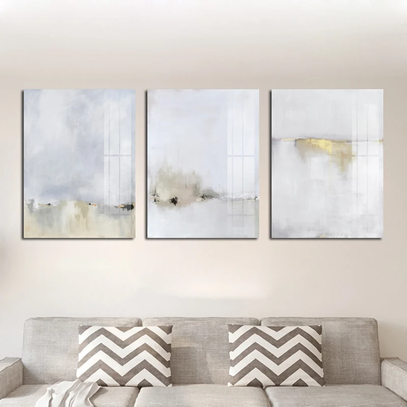 Абстрактный белый минималистское полотно современные печатные Плакаты и