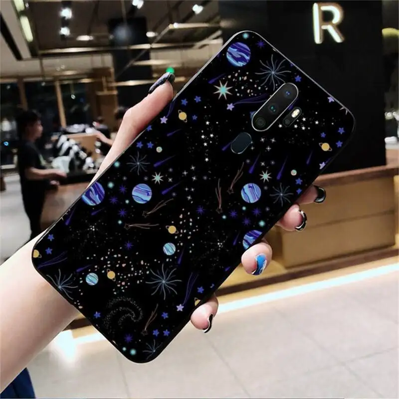 

LJHYDFCNB Cute Planet Star Clear Phone Case For Oppo Reno2 Z 2Z Realme5 6 Pro R9 11 Plus 15 17 Pro