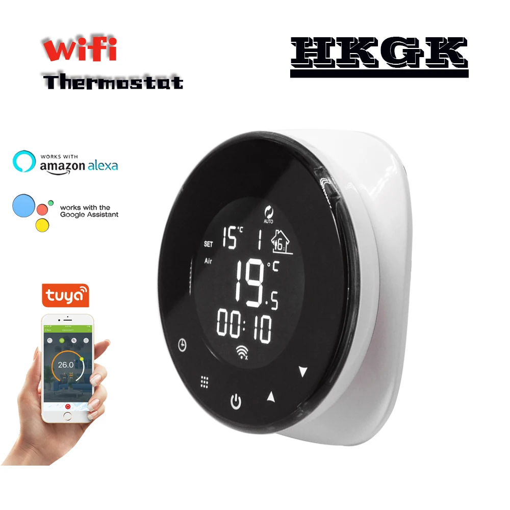 

Подогрев воды Tuya-Электрический нагрев-подогрев воды и бойлер со встроенным соединением, термостат нагрева Wi-Fi, работает с Google home