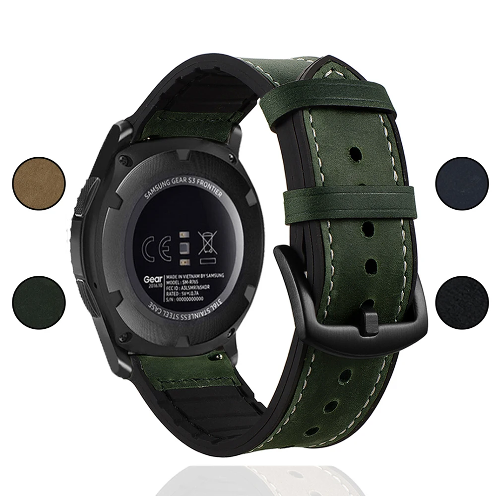 Для Samsung Galaxy Watch 46 мм активные ремешки для Gear S3 Frontier спортивные силиконовые часов