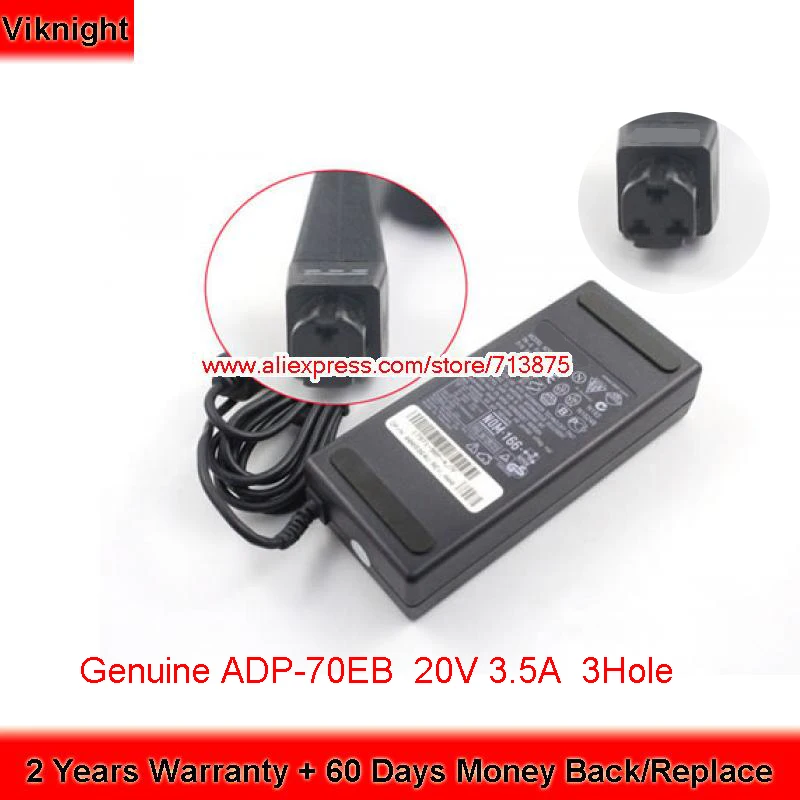 

Genuine 20V 3.5A 70W ADP-70EB PA-2 PA-8 AC Adapter for DELL Latitude C500 CPx C510 C600 C610 C810 X200 C400 4983D Power Supply