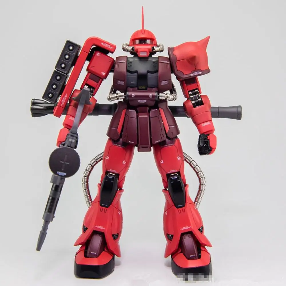Металлический солдат MS 02 MB MG 1/100 Zaku Char Red Gundam модель DM023|Игровые фигурки и