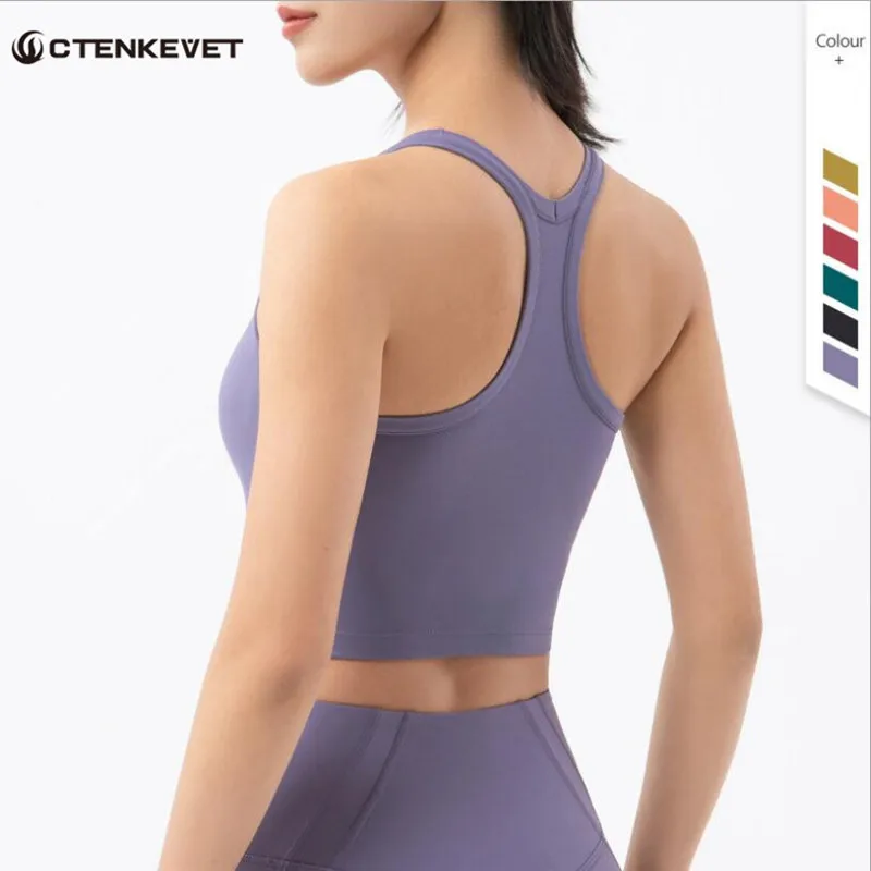 

Women Sports Underwear Sexy Breathable Yoga Top Push Up Female Gym Fitness Sportwear Female Seamless Bra Running Vest T-Shirt