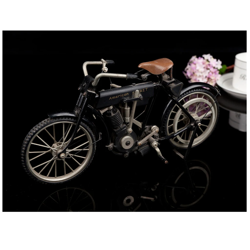 Металлическая Декоративная модель велосипеда 1:10 классическая черная
