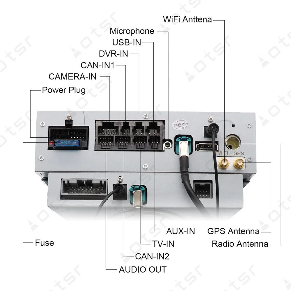 Автомобильный мультимедийный плеер AOTSR 13 6 дюйма Android 8 1 с HD экраном Tesla GPS