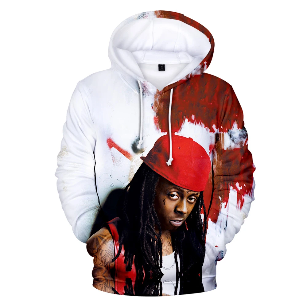 

Cartoon Mode Hip Hop Lil Wayne 3D Hoodies Mannen/Vrouwen Creatieve Nieuwigheid Casual Rapper Lil Wayne mannen hip hop Hot