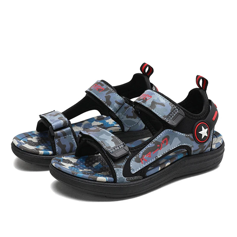 Брендовые сандалии для мальчиков EVA Нескользящая дышащая пляжная обувь Детская
