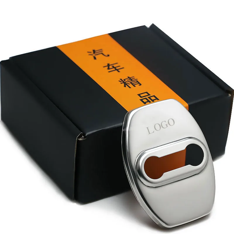 

4pcs/set Door Lock Decoration Protection Stainless Steel Cover case for toyota Rand/Reiz/corolla/camry/avensis/rav4/yaris/auris