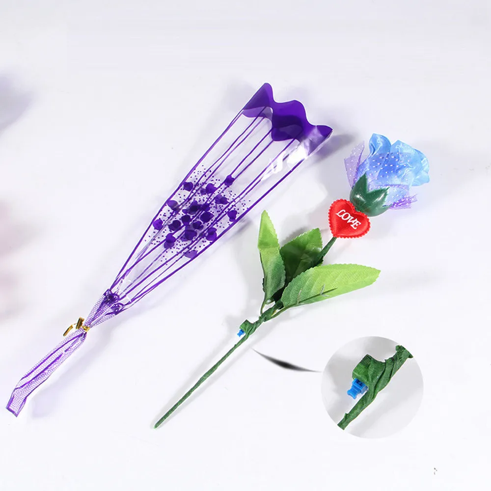 1 шт. светодиодный светильник с имитацией романтической розы ночник подарки