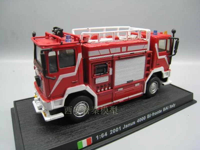 Amer 1/64 JANUS 4000 BI-FRONTE Баи имитация двухголовая модель пожарного грузовика из сплава