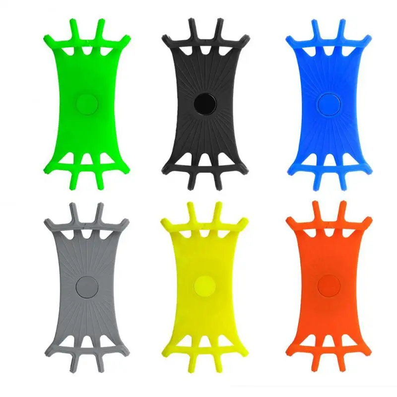

Silicone Bicycle Phone Holder Motorcycle Universal Mobile Phone Handlebar Bracket Stand Bike GPS Clip Quick Mount New